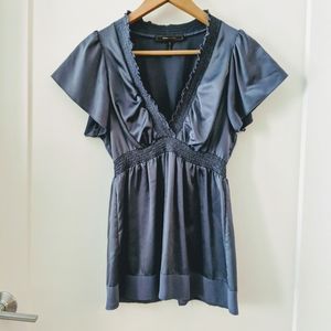 🌟2 for $35🌟BCBGMAXAZRIA Blue Short Sleeve Blouse